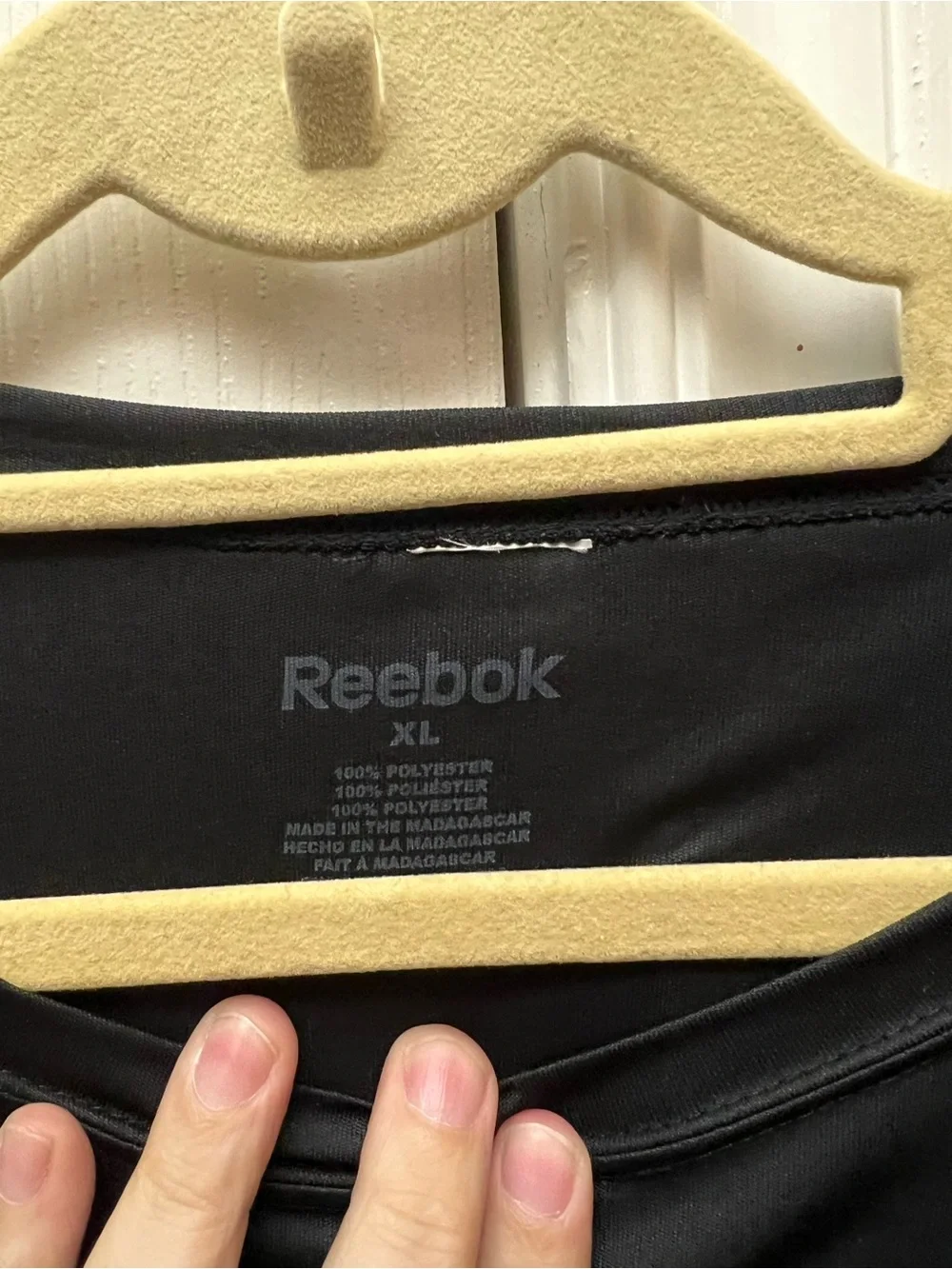 Reebok Black Performance Crew Neck Tee
